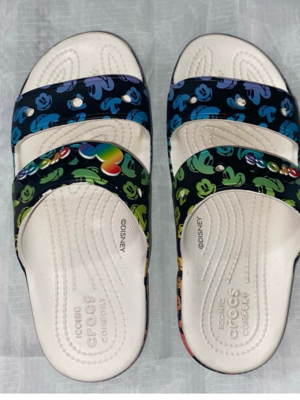 Disney Pride Croc Slides Men 6 Women 8
